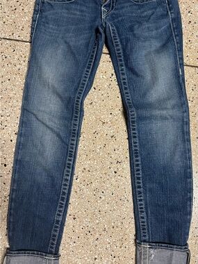 True Religion Women's Straight Leg Jeans - Medium Blue Wash